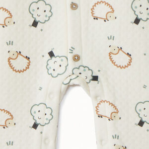 Pelele acolchado con estampado de erizos para bebé niño 