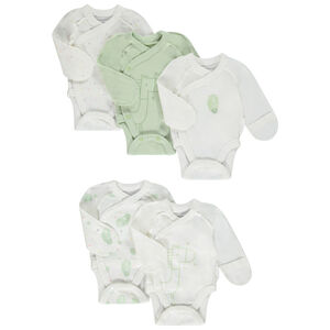 Pack de 5 bodies de manga larga de jersey para bebé prematuro  Main Pack de 5 bodies de manga larga de jersey para bebé prematuro
