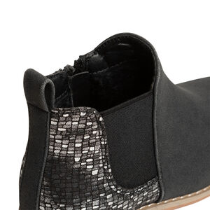 Bottes basses bi-matières à effet brillant pour enfant fille 