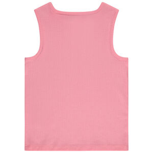 Camiseta sin mangas canalé con abertura niña 