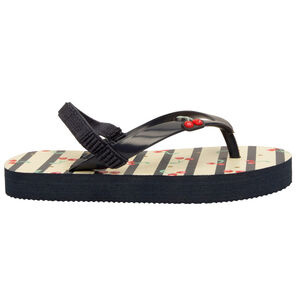 Sandalias rayadas con estampado y badge de cerezas para bebé niña  Main Sandalias rayadas con estampado y badge de cerezas para bebé niña