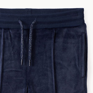 Conjunto de chaleco con capucha y pantalón de chándal de terciopelo para niña 