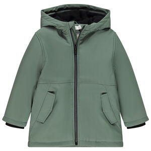 Parka de goma con forro micropolar para niño 