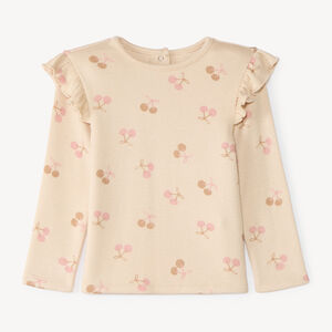 Camiseta de manga larga para bebé niña con estampado divertido 