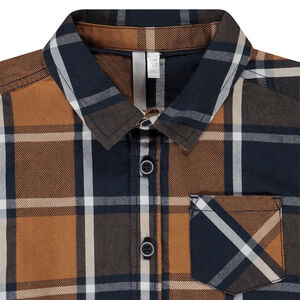 Camisa de cuadros de manga larga para bebé niño 