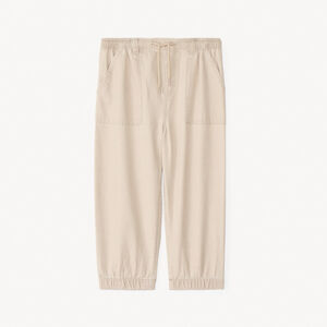 Pantalón de tela con puños para bebé niño. 