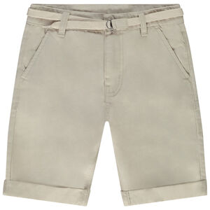 Bermuda ceñida de twill para niño 