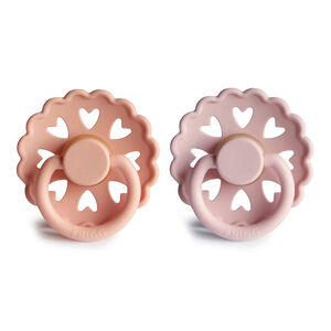 Pack 2 chupetes látex Fairytale 0-6M Princess/Thumbelina 