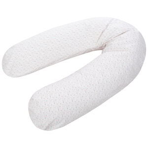 Funda cojín de lactancia 190 cm estampado estrellas rosas 