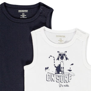 Pack de 2 débardeurs para bebé niño 