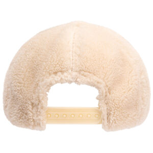 Gorra de pelaje sintético liso para niña 