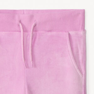 Conjunto chaleco con capucha y pantalón de chándal liso para niña 