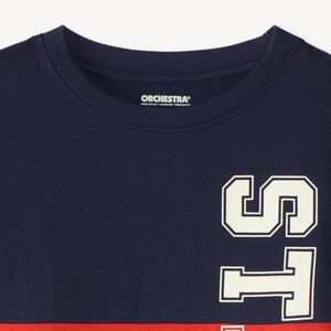 Camiseta de manga larga color block 