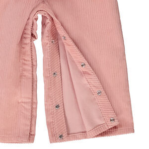 Salopette longue en velours côtelé pour bébé fille 