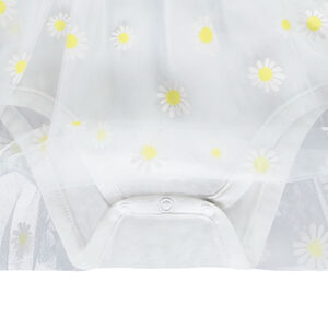 Vestido body bimateria efecto 2 en 1 Minnie Disney para niña bebé 