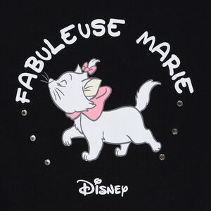 Camiseta de manga larga de punto con estampado Marie Disney para niña 