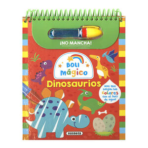 Libro para colorear con boli mágico "Dinosaurios" +3 años 