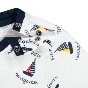 Camiseta manga corta motivo barcos 