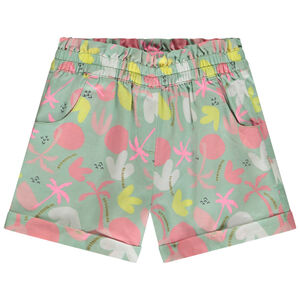 Short de lona con estampado fantasía para niña  Main Short de lona con estampado fantasía para niña