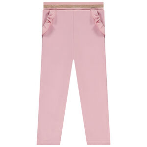 Culotte lisa en milano con detalles de volantes para bebé niña 