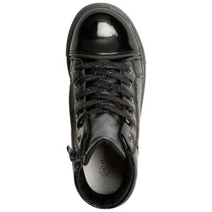 Botines plateados y charol para niña 