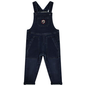 Pelele largo efecto vaquero con parche de dinosaurio para bebé niño 