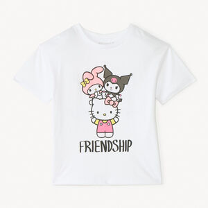 Camiseta de manga corta Hello Kitty para niña 