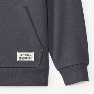 Sudadera con capucha de felpa lisa para niño 
