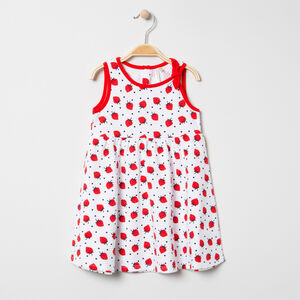 Vestido sin mangas con estampado de fresas all-over Main Vestido sin mangas con estampado de fresas all-over