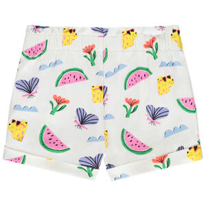 Short de punto estampado fantasía para bebé niña 