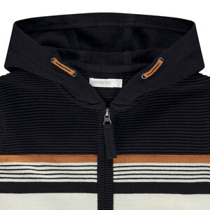 Chaleco de punto con capucha para niño 