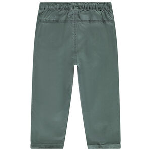 Pantalón recto de tela lisa para bebé niño 