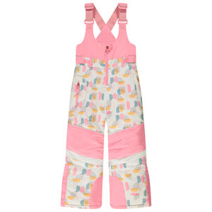 Pantalón de esquí de talle alto con tirantes desmontables para niña 