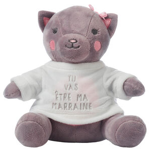 T-shirt d'habillage nounours "Tu vas être marraine" Main T-shirt d'habillage nounours "Tu vas être marraine"