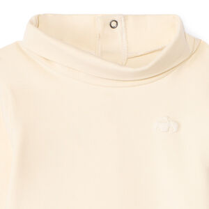 Pack de 2 camisetas interiores de cuello alto lisas para bebé niño 