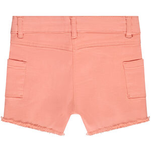 Short vaquero con acabado raw cut niña 