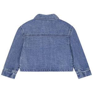 Chaqueta de mezclilla con grandes bolsillos niña 