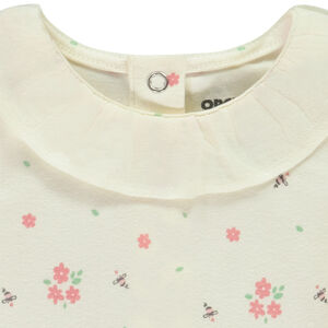 Conjunto 4 piezas diadema + chaleco acolchado con body y pantalón para bebé niña 