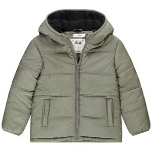 Doudoune à capuche unie avec doublure micropolaire pour garçon Main Doudoune à capuche unie avec doublure micropolaire pour garçon