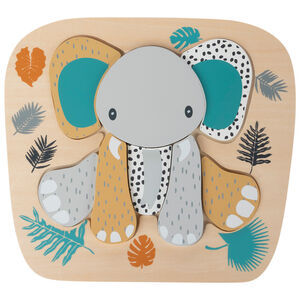 Puzzle de madera 8 piezas - Elefante Main Puzzle de madera 8 piezas - Elefante
