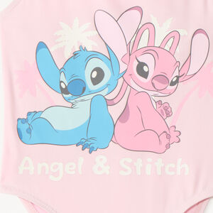 Bañador de una pieza con volantes Stitch & Angel de Disney para niña bebé 