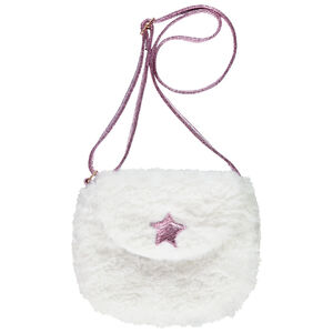 Mochila bandolera de piel sintética con estrella para niña 