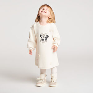 Vestido de felpa para bebé niña con bordado de Minnie Disney 