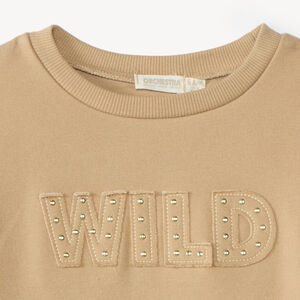 Sudadera oversize con parche de fantasía para niña 