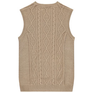 Jersey sin mangas de punto tricot con cuello en V niño 