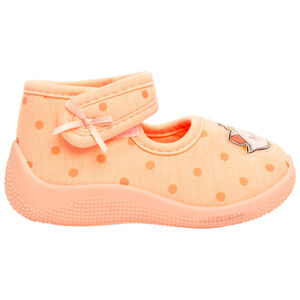 Patucos de terciopelo con estampado de lunares y personaje Marie Disney para bebé niña 