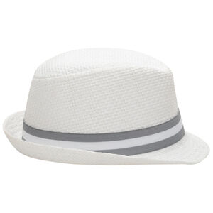 Borsalino effet paille à galon rayé 