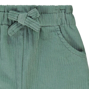 Pantalon large en velours côtelé avec poches fantaisie pour bébé fille 