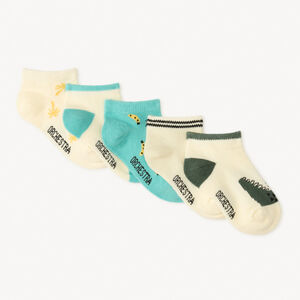 Conjunto de 5 pares de calcetas con motivo de jungla para bebé niño 