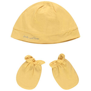 Conjunto gorro y manoplas de algodón Main Conjunto gorro y manoplas de algodón